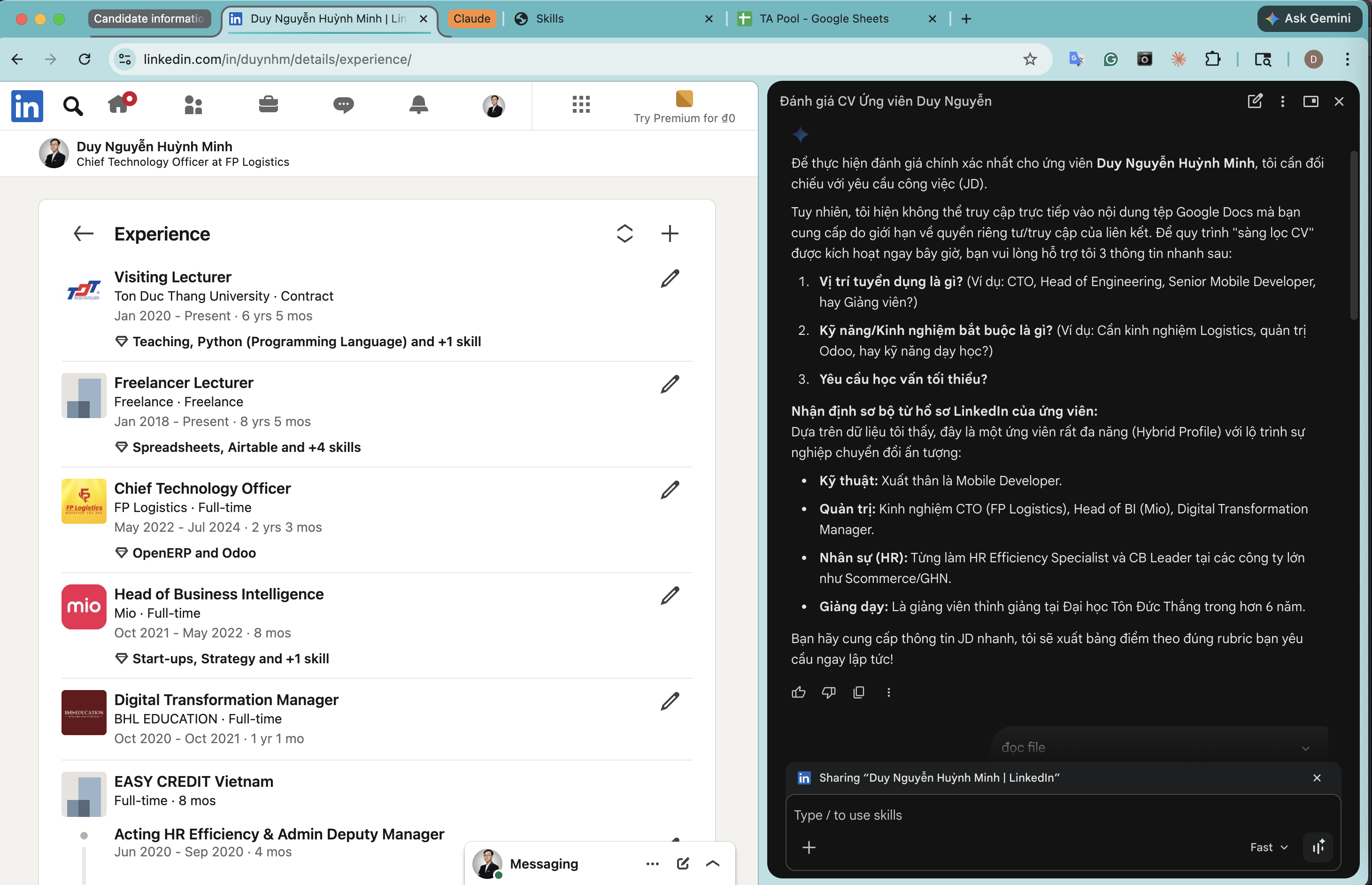 Minh họa phần cài đặt Gemini in Chrome trong Chrome Settings