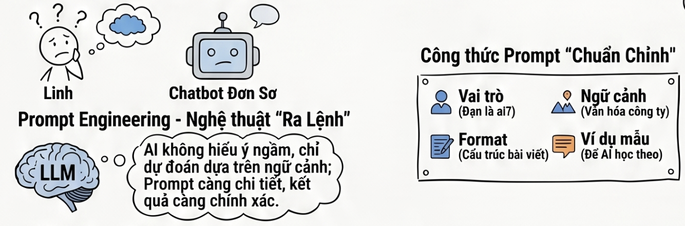 Minh họa cho trượt lần 1: output AI quá chung chung